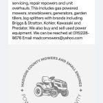 Madison County Mowers and Small Engines Repair Shop